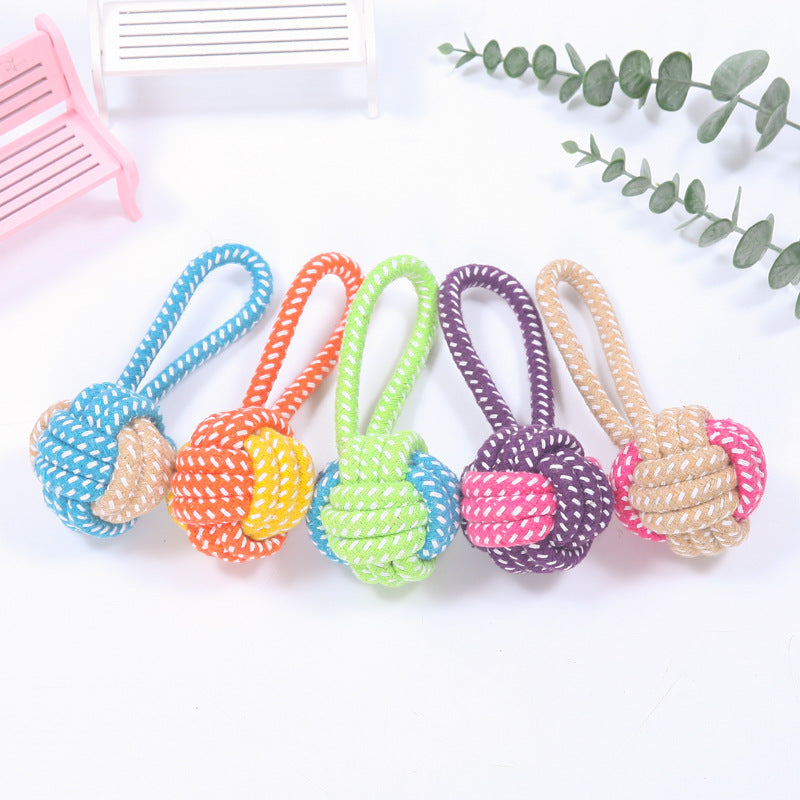 Interactive Cotton Rope Mini Dog Toys Ball For Dogs Accessories Toothbrush Chew Puppy Toy For Large Small Dogs