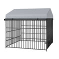 Load image into Gallery viewer, Large Kennel Outdoor Pet Pen House Metal Fence With Roof Cover
