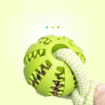 Load image into Gallery viewer, Dog Toys Treat Balls Interactive Hemp Rope Rubber Leaking Balls For Small Dogs Chewing Bite Resistant Toys Pet Tooth Cleaning
