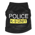 Load image into Gallery viewer, Police Suit Cosplay Dog Clothes Black Elastic Vest Coats
