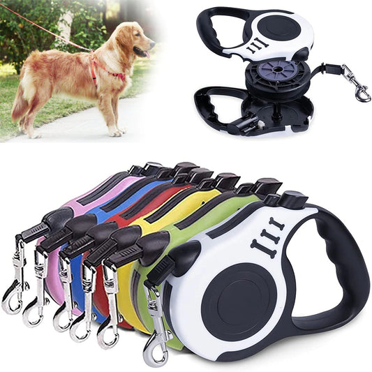 3m And 5m Durable Dog Leash Automatic Retractable Extension Puppy Walking Running Lead Roulette For Dogs