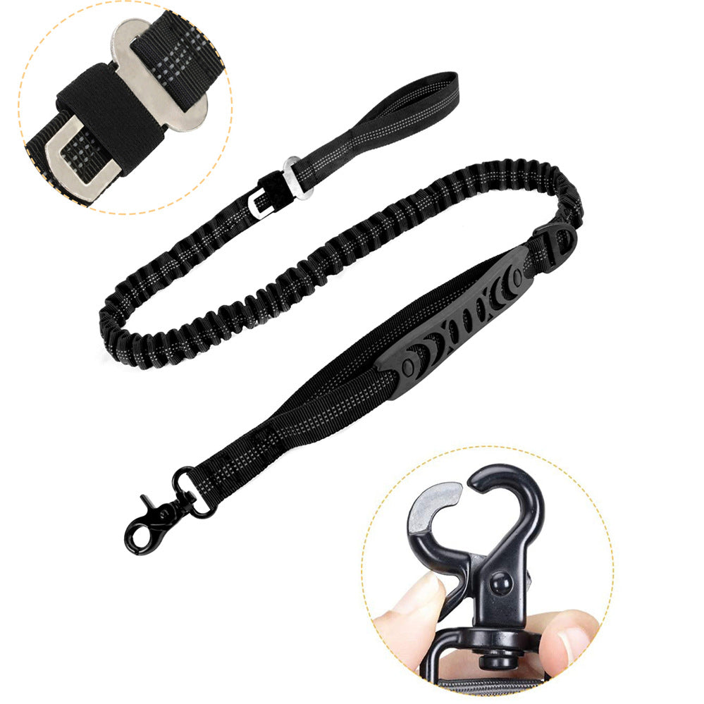 Multifunctional Dog Leashes For Medium Dogs, Adjustable Dog Leash With Car Seatbelt, 4-6 FT Strong Bungee Dog Leash