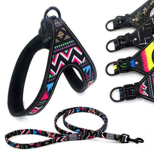 Colorful Dog Leash Walking Rope with Explosion-proof Dog Chain