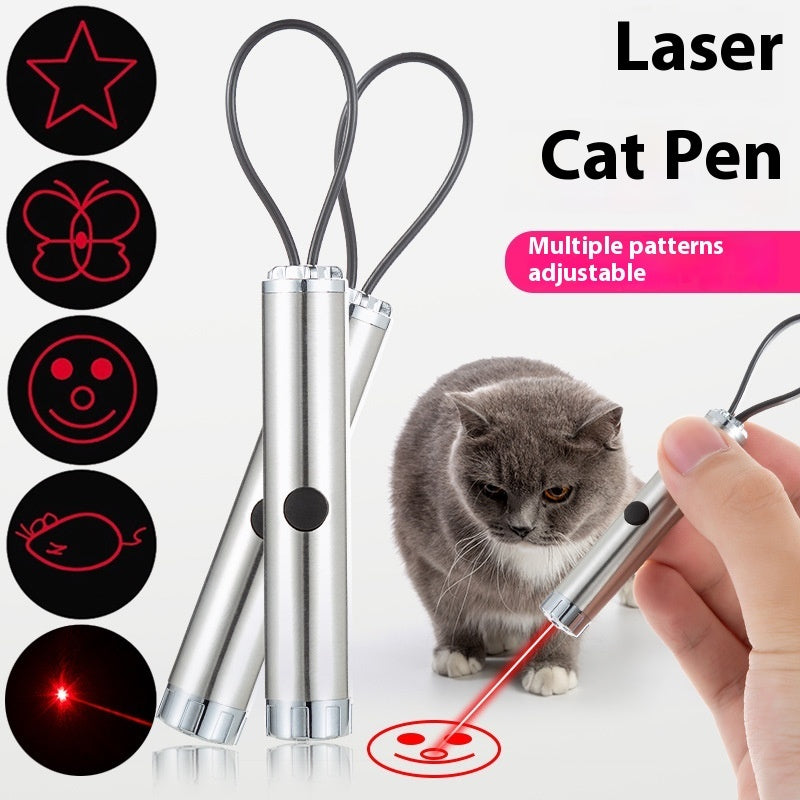 Creative Laser Pattern Funny Cat Pen Toy