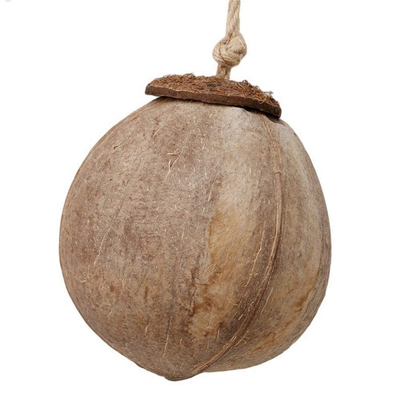 Natural coconut shell bird nest