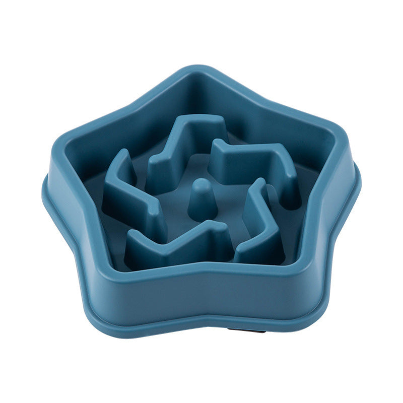 Pet Avoid Choking Slow Feeding Plastic Bowls