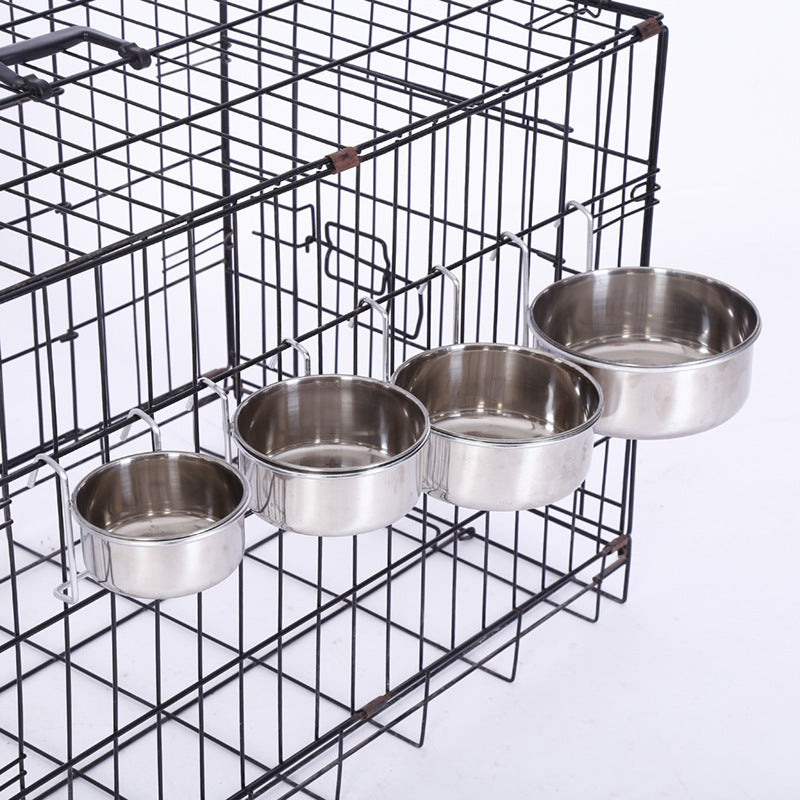 Stainless Steel Pet Food Bowls Set