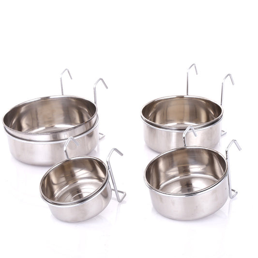 Stainless Steel Pet Food Bowls Set