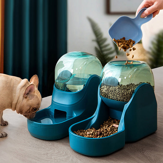 Automatic Drinking Fountain And Food Feeder Pet Supplies