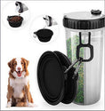 Load image into Gallery viewer, Outdoor Pet Water and Food Cup With Folding Bowl Dogs
