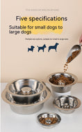 Load image into Gallery viewer, Pet Slow Food Stainless Steel Bowl And Tableware
