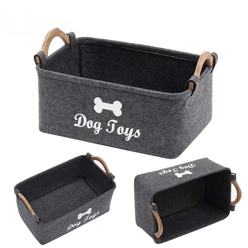 Pet Toys Box Storage Basket