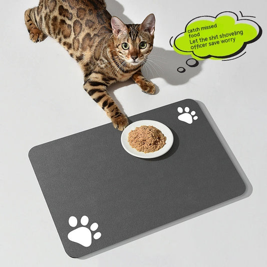 Pet Feeding Mat Dogs And Cats Placemat Washable And Reusable Quick-drying Pad