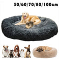 Load image into Gallery viewer, Donut Dog Bed Warm Soft Long Plush Bed For Small Large Dog Washable Sofa Cushion
