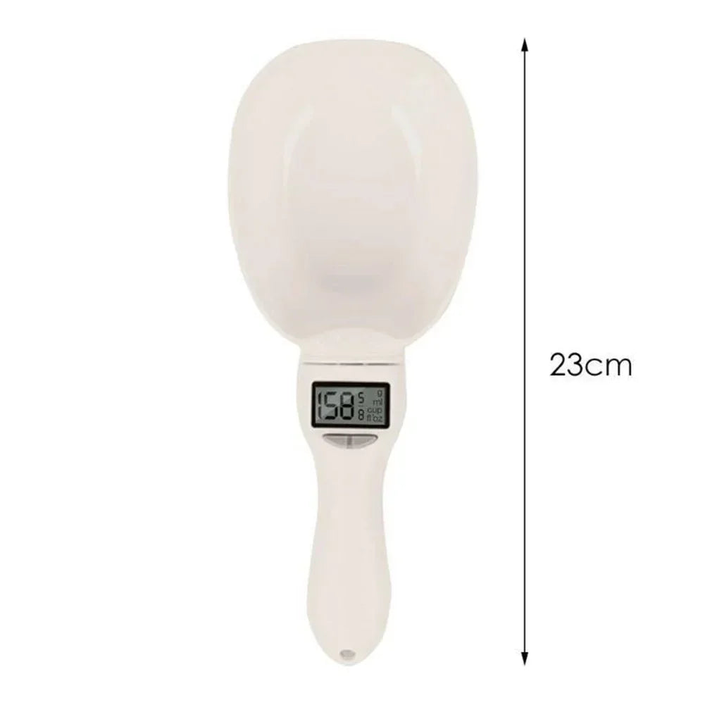 Electronic Measuring Tool Dog and Cat Feeding Bowl  Spoon  Digital Display Weighing