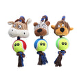 Load image into Gallery viewer, Dog Tennis Ball Cotton Rope Bite Resistant Play Toy
