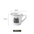 Load image into Gallery viewer, Breakfast Ceramic Milk Coffee Cup Couple Personality Creative Cartoon Cats
