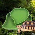 Load image into Gallery viewer, Leaf Shape Reptile Feeder Food Water Bowl Reptile  Feeder Bowl
