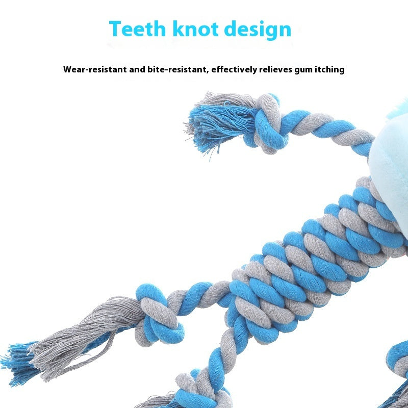 Plush Dog Toy Animal Shape Bite-resistant Molar Pet Toy