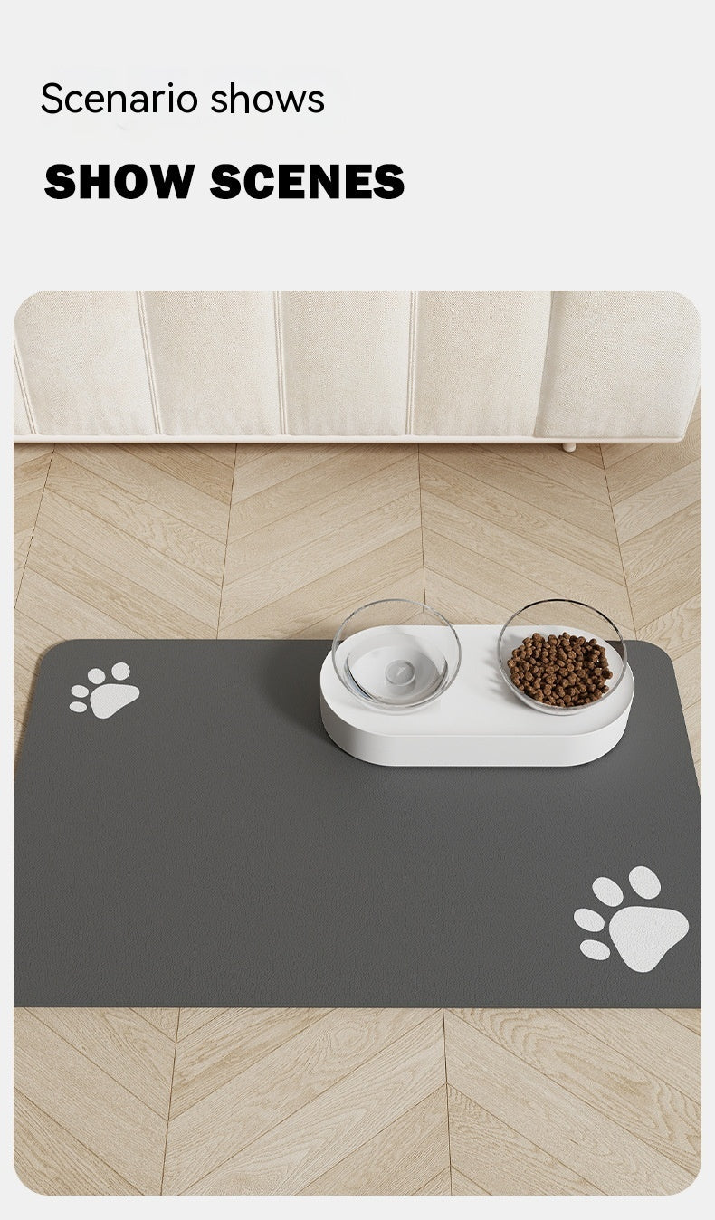 Pet Feeding Mat Dogs And Cats Placemat Washable And Reusable Quick-drying Pad