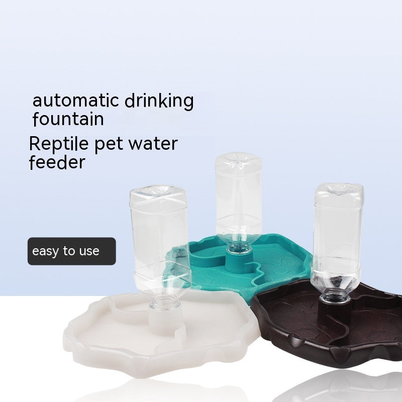 Pet Tortoise Lizard Crawler Automatic Water Feeder