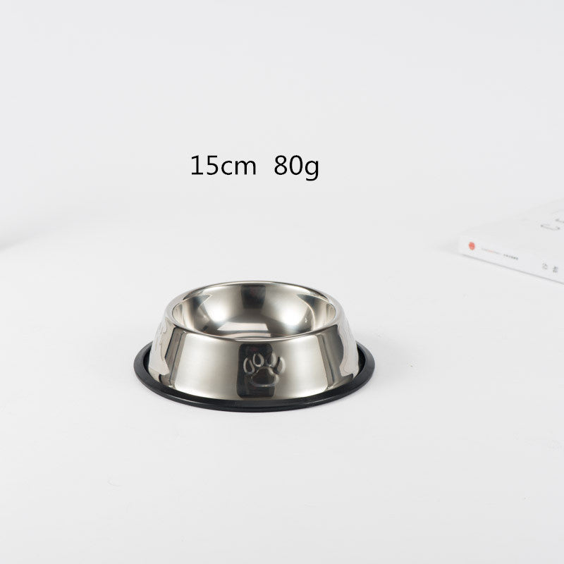 6 Size Stainless Steel Bowls Water, Food For Dogs and Cats