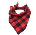 Load image into Gallery viewer, Cross-border new classic plaid pet saliva towel double dog triangle towel dog scarf
