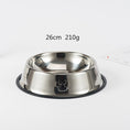 Load image into Gallery viewer, 6 Size Stainless Steel Bowls Water, Food For Dogs and Cats
