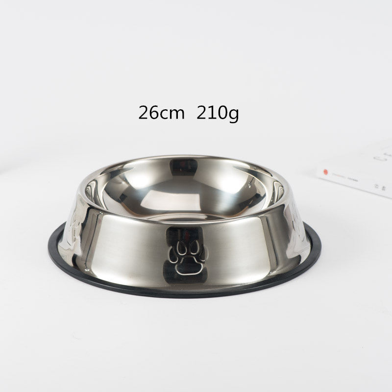 6 Size Stainless Steel Bowls Water, Food For Dogs and Cats