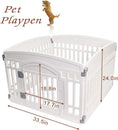 Charger l'image dans la visionneuse de la galerie, Pet Playpen Foldable Gate for Dogs Heavy Plastic Exercise Pen with Portable Indoor Outdoor Small Pets Fence
