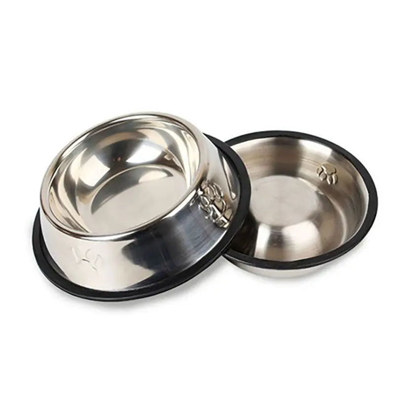 6 Size Stainless Steel Bowls Water, Food For Dogs and Cats