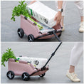 Load image into Gallery viewer, Pet Stroller Dog Cat Trolley Out Small Pet Cart Portable Foldable Storage Cart
