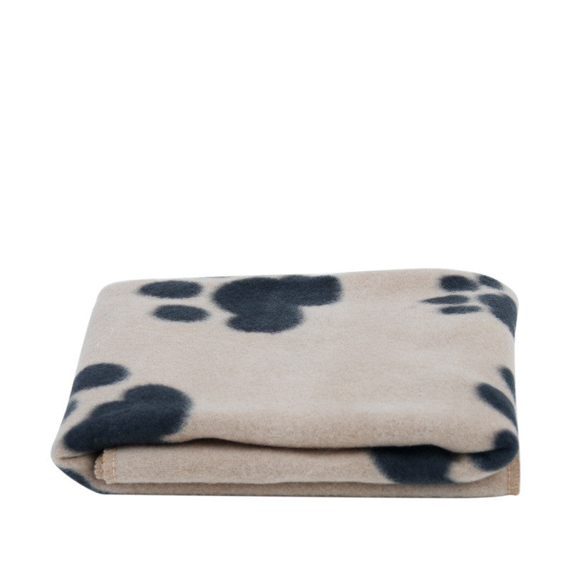 Dog Paw Print Blanket Soft Warm Double Sided