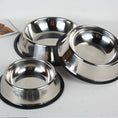 Load image into Gallery viewer, Classic Stainless Steel Pet Bowls 2pcs
