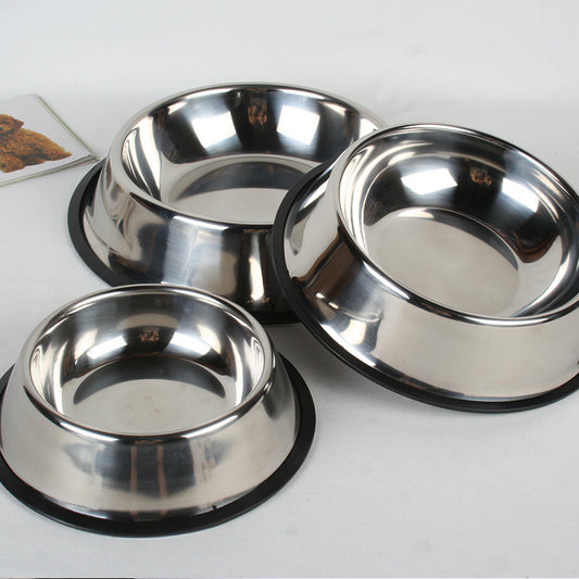 Classic Stainless Steel Pet Bowls 2pcs