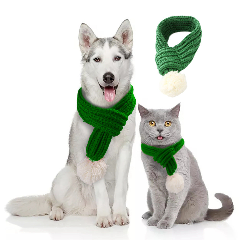 Pet Christmas Warm Scarfs