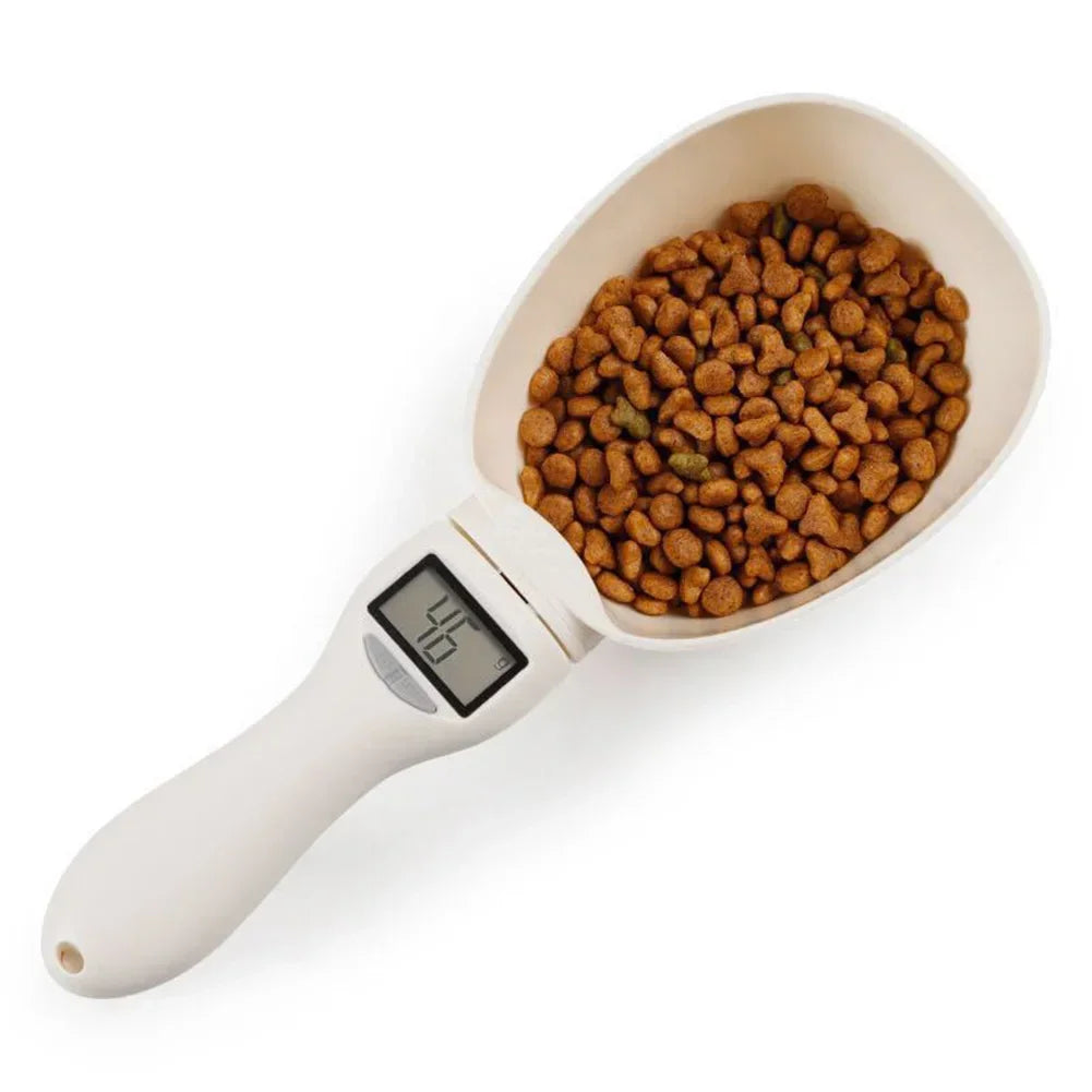 Electronic Measuring Tool Dog and Cat Feeding Bowl  Spoon  Digital Display Weighing