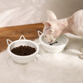 Load image into Gallery viewer, Cat Bowl Ceramic Cat Food Bowl Protects The Cervical Spine
