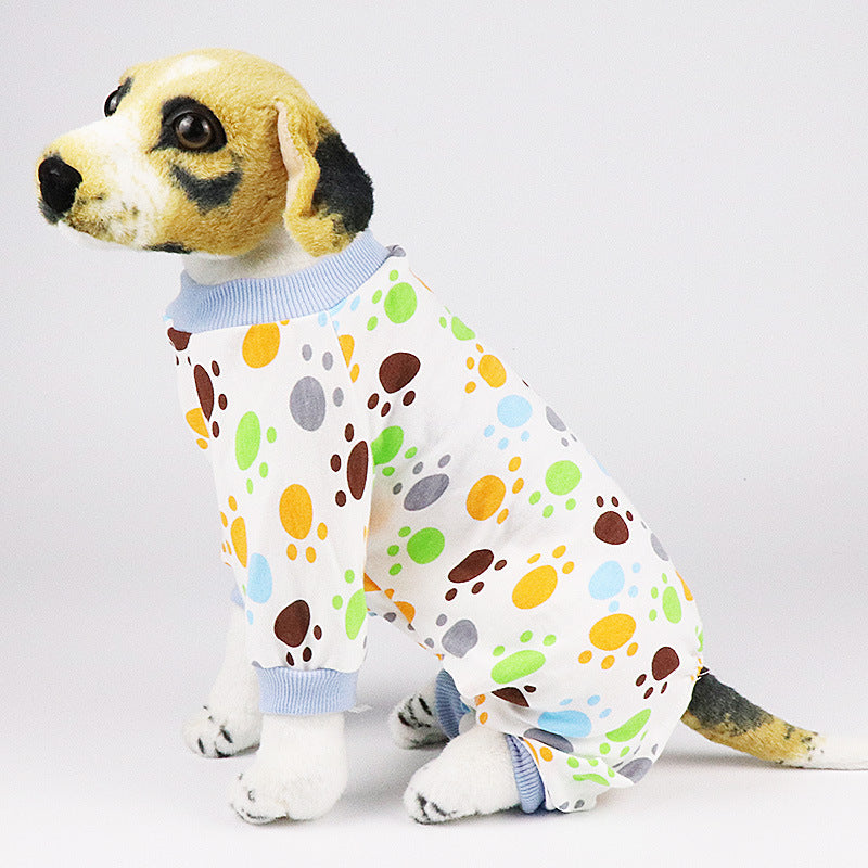 Dog clothes cotton four-legged knit