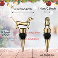 Load image into Gallery viewer, Dog Wine Bottle Stopper Christmas Gifts with Box Sausage Dog Pet Creative Set for Homes
