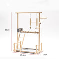 Load image into Gallery viewer, Bird Playground Interactive Platform Stand Pole Solid Wood Frame
