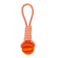 Load image into Gallery viewer, Dog Toys Treat Balls Interactive Hemp Rope Rubber Leaking Balls For Small Dogs Chewing Bite Resistant Toys Pet Tooth Cleaning
