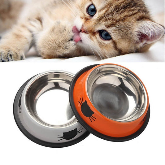 Stainless steel Cat pet bowls