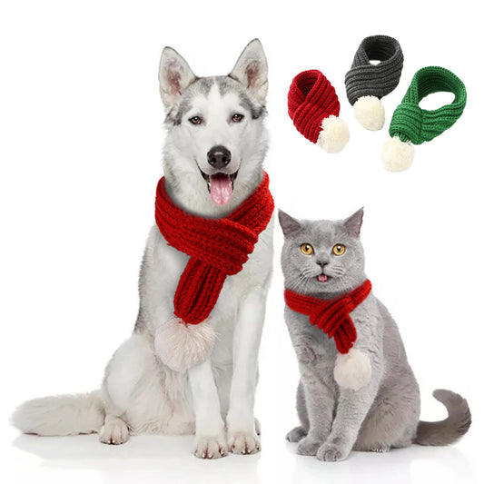 Pet Christmas Warm Scarfs