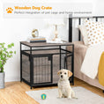 Load image into Gallery viewer, Dog Crate Furniture, 25.1 Inches Wooden Dog Crate, Dog Kennels Indoor with 3 Doors, Decorative Pet House End Table
