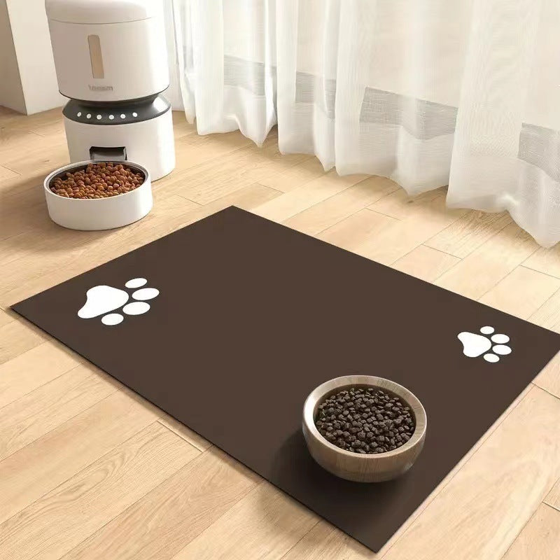 Dogs And Cats Eating Mat Spill-proof Waterproof Quick-drying Placemat