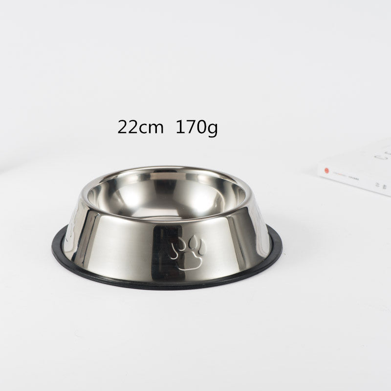 6 Size Stainless Steel Bowls Water, Food For Dogs and Cats