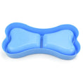 Load image into Gallery viewer, Bone Shape Plastic Double Dog Bowls
