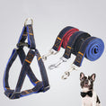 Load image into Gallery viewer, Denim Pet Leash  Sewn Cloth  Wear-resistant Chest Strap
