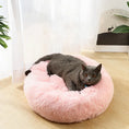 Load image into Gallery viewer, Donut Dog Bed Warm Soft Long Plush Bed For Small Large Dog Washable Sofa Cushion
